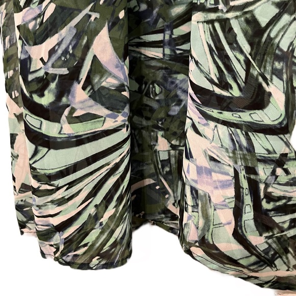 💚 Jennifer Lopez Palm Paradise Maxi Dress | Halter Neckline | Size 18 - Picture 5 of 10